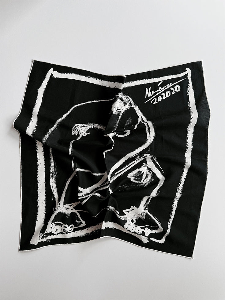 BANDANA NR. 030 | schwarz weiß