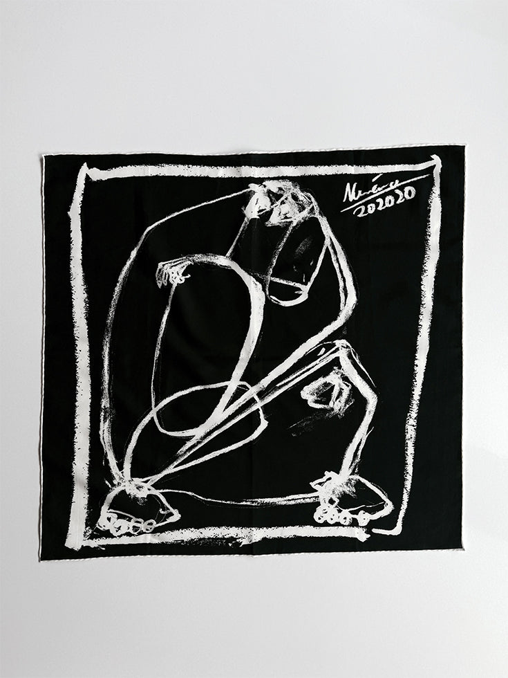 BANDANA NR. 030 | schwarz weiß