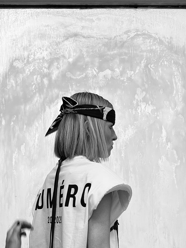 BANDANA NR. 030 | schwarz weiß