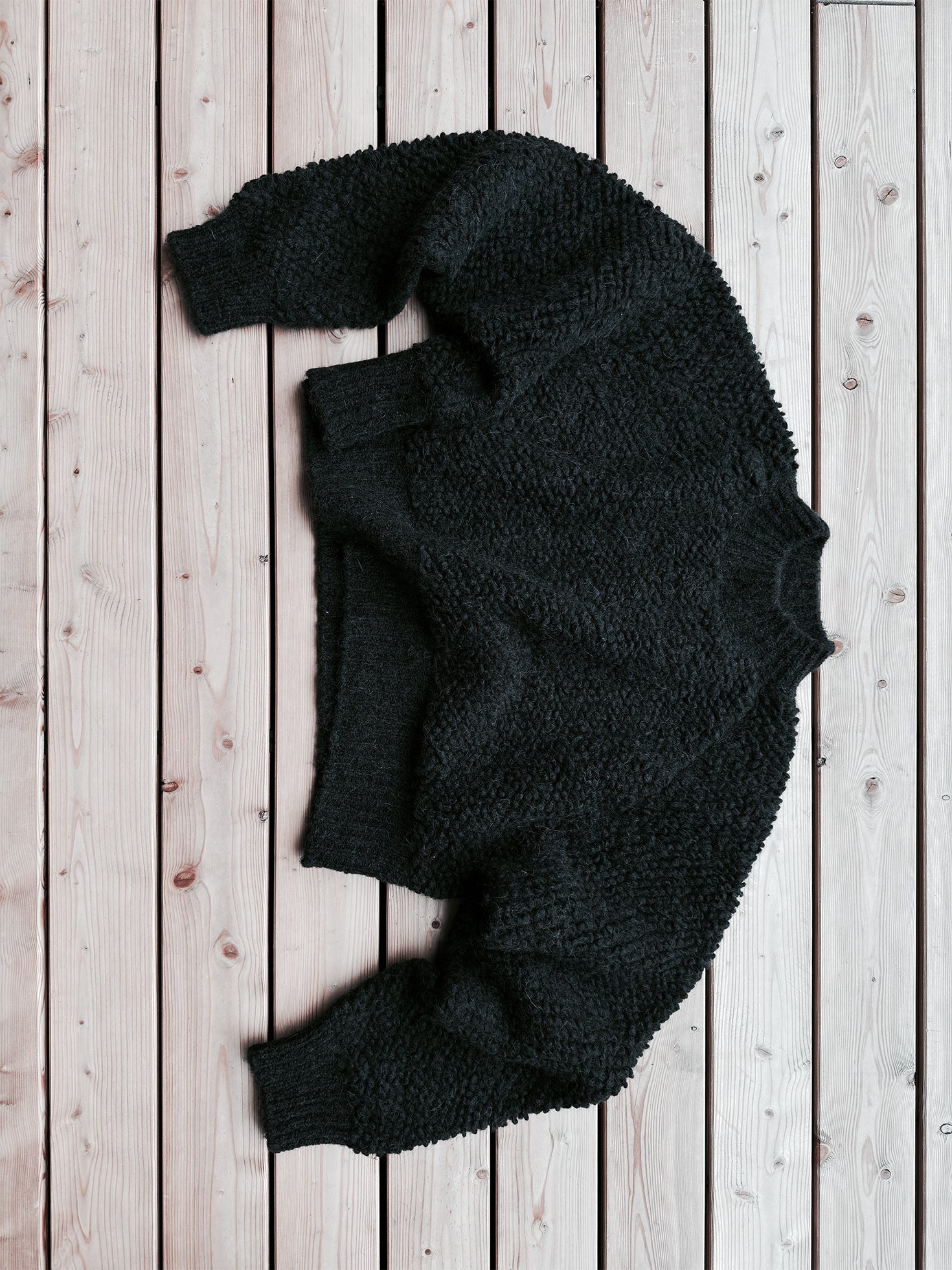 STRICKPULLOVER NR. 017 | schwarz
