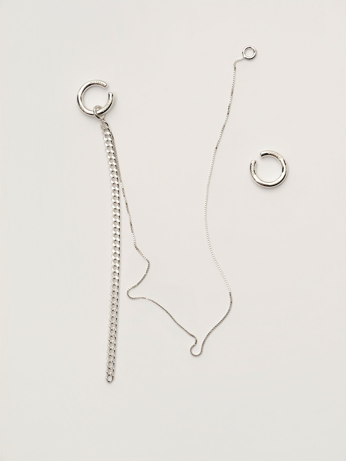 EARPIECE MIT ZWEI CUFFS NO. 029 | silver 925