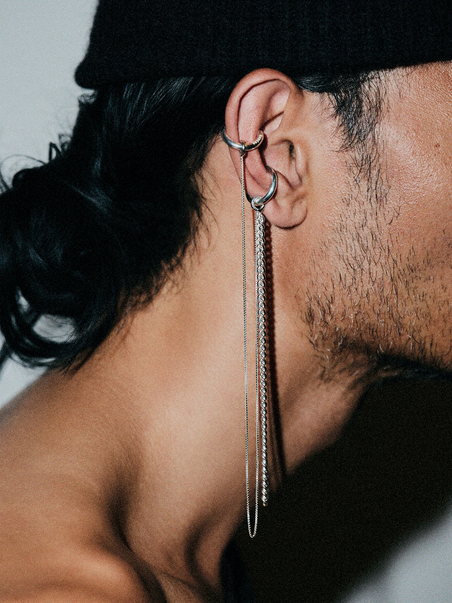 EARPIECE MIT ZWEI CUFFS NO. 029 | silver 925